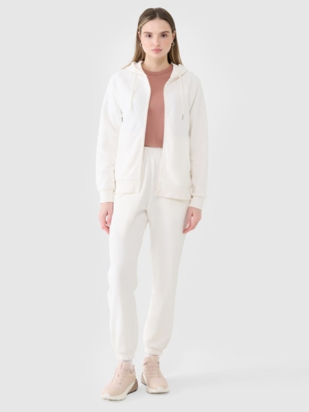 Pantalones de Chándal Jogger para Mujer - Blanco - 4FWSS25TTROF1013