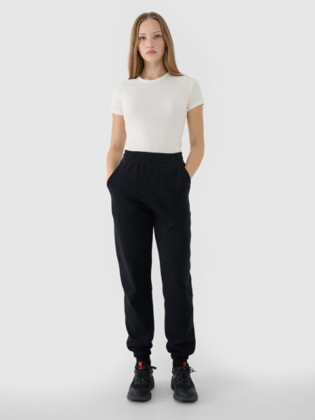Pantalones de Chándal Jogger para Mujer - Negro - 4FWSS25TTROF1013  