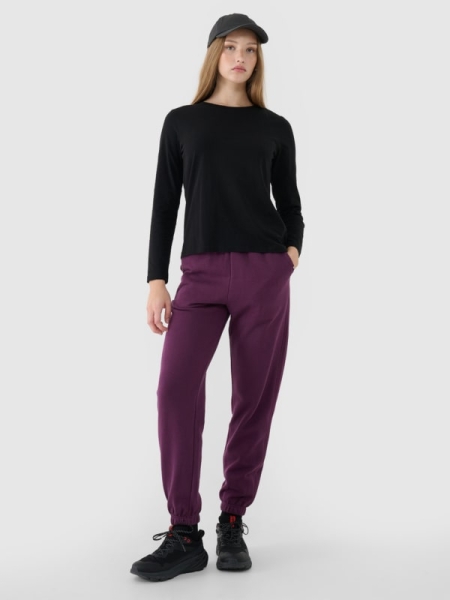 Pantalones de Chándal Jogger para Mujer - Púrpura/Violeta  - 4FWSS25TTROF1013  