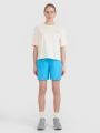 Camiseta regular de mujer con estampado - blanco 4FWSS25TTSHF1967 Blanco