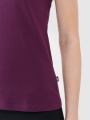 Camiseta Slim plain mujer - violeta 4FWSS25TTSHF1990 violeta