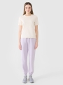 Camiseta lisa de mujer - blanco 4FWSS25TTSHF1991 Blanco