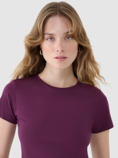 TSHIRT 4FWSS25TTSHF1995 morado