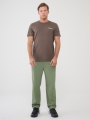 Camiseta regular de hombre con estampado - marrón 4FWSS25TTSHM1974 marrón