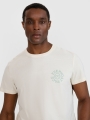 Camiseta regular de hombre con estampado - blanco 4FWSS25TTSHM1980 Blanco