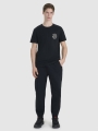 Camiseta regular de hombre con estampado - negro 4FWSS25TTSHM1980 negro