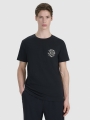 Camiseta regular de hombre con estampado - negro 4FWSS25TTSHM1980 negro
