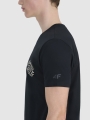 Camiseta regular de hombre con estampado - negro 4FWSS25TTSHM1980 negro