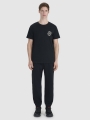 Camiseta regular de hombre con estampado - negro 4FWSS25TTSHM1980 negro