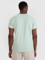 Camiseta regular de hombre con estampado - turquesa 4FWSS25TTSHM1980 turquesa