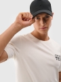 Camiseta regular de hombre con estampado - blanco 4FWSS25TTSHM1984 Blanco