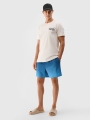 Camiseta regular de hombre con estampado - blanco 4FWSS25TTSHM1984 Blanco