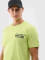 Camiseta regular de hombre con estampado - verde 4FWSS25TTSHM1984 Verde