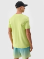 Camiseta regular de hombre con estampado - verde 4FWSS25TTSHM1984 Verde