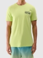 Camiseta regular de hombre con estampado - verde 4FWSS25TTSHM1984 Verde