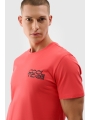 Camiseta regular de hombre con estampado - rojo 4FWSS25TTSHM1984 Rojo