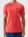 Camiseta regular de hombre con estampado - rojo 4FWSS25TTSHM1984 Rojo