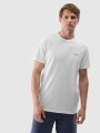 Camiseta lisa de hombre - blanca 4FWSS25TTSHM2003 Blanco