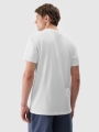 Camiseta lisa de hombre - blanca 4FWSS25TTSHM2003 Blanco