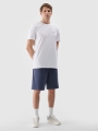 Camiseta lisa de hombre - blanca 4FWSS25TTSHM2003 Blanco