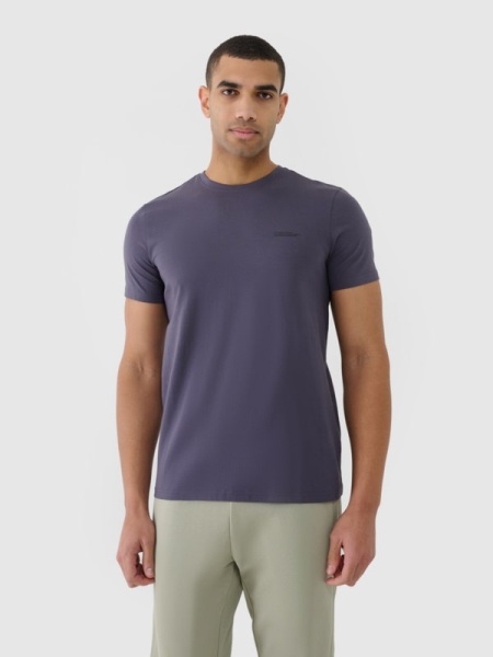 Camiseta lisa de hombre - gris 4FWSS25TTSHM2003 gris