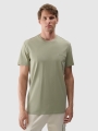 Camiseta lisa regular de hombre - oliva/caqui 4FWSS25TTSHM2003 oliva/caqui