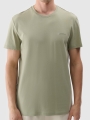 Camiseta lisa regular de hombre - oliva/caqui 4FWSS25TTSHM2003 oliva/caqui