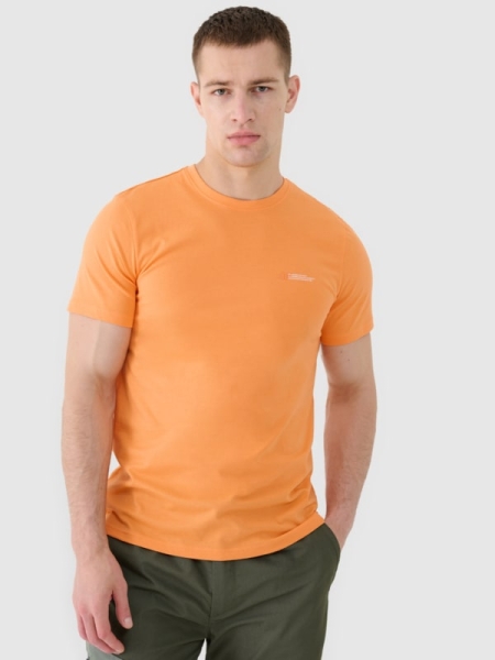 Camiseta lisa de hombre - naranja 4FWSS25TTSHM2003 naranja