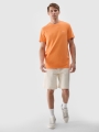 Camiseta lisa de hombre - naranja 4FWSS25TTSHM2003 naranja
