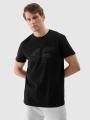 Camiseta regular estampada de hombre - negro 4FWSS25TTSHM2004 negro