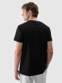 Camiseta regular estampada de hombre - negro 4FWSS25TTSHM2004 negro