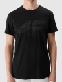 Camiseta regular estampada de hombre - negro 4FWSS25TTSHM2004 negro