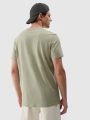 Camiseta regular estampada de hombre - caqui 4FWSS25TTSHM2004 oliva/caqui