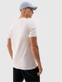 Camiseta regular de hombre con estampado - blanco 4FWSS25TTSHM2030 Blanco