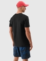 Camiseta regular de hombre con estampado - negro 4FWSS25TTSHM2030 negro