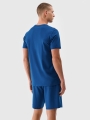 Camiseta regular de hombre con estampado - turquesa 4FWSS25TTSHM2030 turquesa