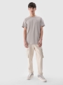 Camiseta lisa de hombre - gris 4FWSS25TTSHM2074 gris