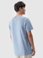 Camiseta lisa regular de hombre - azul 4FWSS25TTSHM2074 azul