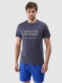 Camiseta regular de hombre con estampado - gris 4FWSS25TTSHM2209 gris