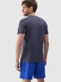 Camiseta regular de hombre con estampado - gris 4FWSS25TTSHM2209 gris