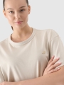T-shirt Oversize Unisex - Beige - 4FWSS25TTSHU1972    