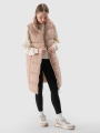 Chaleco Largo Acolchado con Relleno Sintético para Mujer - Beige - 4FWSS25TVJAF209