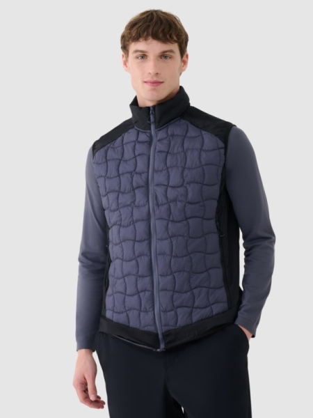 Chaleco de Trekking para Hombre con Relleno Primaloft Black - Gris - 4FWSS25TVJAM177
