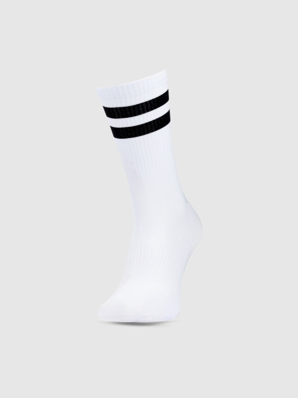 Calcetines de Entrenamiento Unisex - Blanco - 4FWSS25UFSOU182