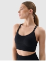 Sujetador de yoga de sujeción baja para mujer - negro 4FWSS25USBAF166 negro