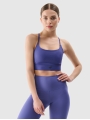 Sujetador de entrenamiento de sujeción baja para mujer - azul marino 4FWSS25USBAF181 azul marino