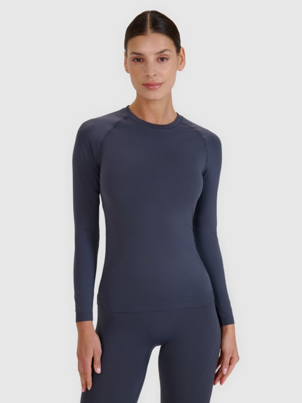 Ropa interior femenina termoactiva sin costuras (top) - gris 4FWSS25USEAF190 gris