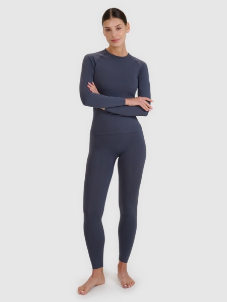 Ropa interior femenina termoactiva sin costuras (braguita) - gris 4FWSS25USEAF191 gris