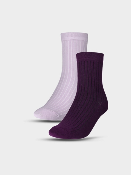 Calcetines para Mujer (2-Pack) - Multicolor - 4FWSS25USOCF375           